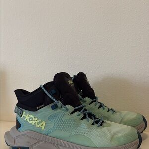 Hoka One One Trail Code GTX Women Size
9.5B US 1123166 BGCS Blue Athletic Shoes